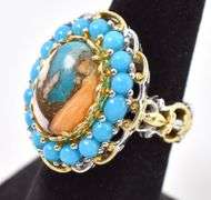 Sterling Silver Multi-Gemstone Ring