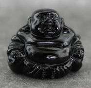 Glistening 87.22ct untreated Tektite Buddha!
