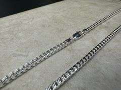 Sterling Silver Men's Franco Chain 3.0mm Solid 925 Italy New Necklace 22"