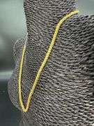 10k Yellow Gold-Hollow Round Braided Wheat Spiga Link Chain 3.9mm Necklace 20"