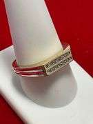 MEN'S 14K YELLOW GOLD AND DIAMOND