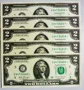 (5) Superb Crisp 2017A $2 Star Notes Philadelphia-Consecutive!