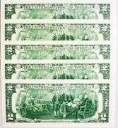 (5) Superb Crisp 2017A $2 Star Notes San Francisco-Consecutive!