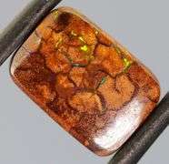 Rainbow flashing! 3.58ct untreated Boulder Opal