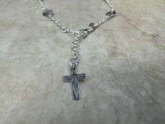 925 Padre Nostro The Lord's Prayer Catholic Cross Bracelet Jewelry