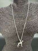 Sterling Silver Greyhound Dog Pendant Charm High Quality 925 3D Canine