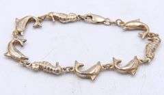 Group lot of vintage 925 sterling silver crystal, Pearl and Jade bracelets