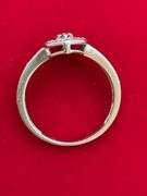 BRAND NEW LADIES 10K GOLD AND DIAMOND RING
