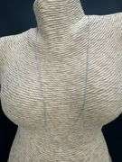 14k White Gold Solid Cable Chain Round Rolo Link 0.9mm Necklace 18"