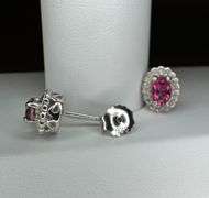 Sparkling Mind Blowing 1.75 Cttw Natural VVs1 Brilliant Pink Topaz Earrings