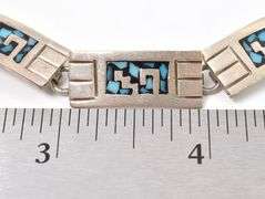 Sterling Silver Turquoise Inlay Bracelet