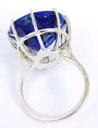 Stellar Sterling Ring with Huge Lapis Lazuli, 7.5
