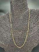 14k Yellow Gold-Hollow Figaro Link Chain 1.9mm Necklace 16"