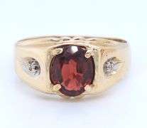 Set of 2 rings in 10kt yellow gold