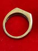 MEN'S 14K YELLOW GOLD AND DIAMOND