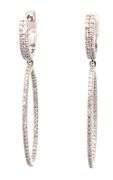 Sonia Bitton 0.65ctw Diamond Oval Drop Earrings in 14K