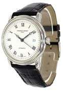 Frederique Constant Classic, 40mm, White Dial, Stainless Steel W/ Box