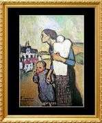 Pablo Picasso, The Mother Leading Two Children