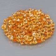 Fantastic 3.41ct diamond cut yellow Sapphire set