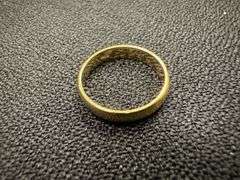 14k Yellow Solid Gold 4mm Domed Plain Men's Women's Wedding Band Size 6