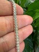 Sterling Silver Men's Franco Chain 3.0mm Solid 925 Italy New Necklace 22"
