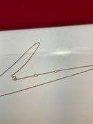 BRAND NEW 14K ROSE GOLD AND DIAMOND CHAIN WITH PENDANT