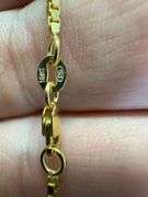 10k Yellow Gold Solid Box Link Chain 1.2mm Necklace 16"