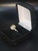Huge 5 Ct Sparkling Titanium VVs1 Lab Simulated Diamond Ring