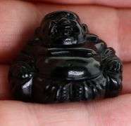 Glistening 87.22ct untreated Tektite Buddha!