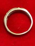MEN'S 14K YELLOW GOLD AND DIAMOND BAND / RING