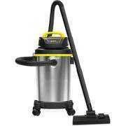 Powerful Wet/Dry Vacuum with 4-Gallon Stainless Steel Tank