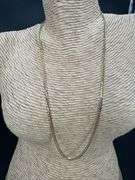 14k Yellow Gold Solid Curb Chain 2.6mm Link Necklace 16"