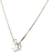 GIA Certified 0.96ct Round Diamond Solitaire Pendant Necklace in 14K