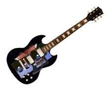 Aerosmith Rocks Steven Tyler Autographed Custom Photo Graphics Guitar ACOA