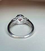 Phenomenal Looking Solid .925 Sterling Silver Natural Pink Topaz Ring