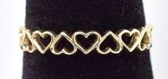 Loveable 10K Yellow Gold Heart Ring