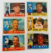 6 Topps 1960 Baseball Cards
