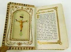 Vintage Celluloid Prayer Book - At Mary's Knee