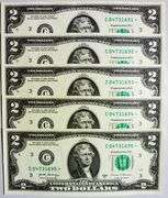 (5) Superb Crisp 2017A $2 Star Notes Philadelphia-Consecutive!