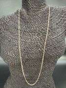 10k Gold Rose White Yellow Tri Color Solid Pave Figaro Link Chain 2.6mm Necklace 26"