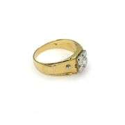 Men's 18K White and Yellow Gold Ring