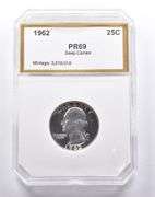 PR69 Deep CAM 1962 Washington Quarter PCI