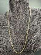 10k Yellow Gold Solid Pave Figaro Link Chain 1.9mm Necklace 20"