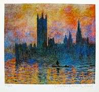 Collectible Limited Edition Claude Monet, Houses Of Parliament