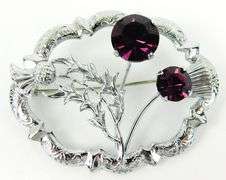 2 Vintage Scottish Thistle Pins