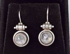 Sterling Silver Moonstone Dangle Earrings