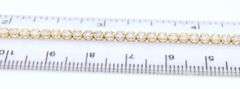 14kt Yellow gold 1ctw diamond bracelet with flip over circle clasp