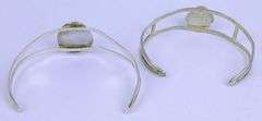 2 Vintage Navajo Sterling Turquoise Cuff Bracelets