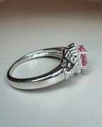 Phenomenal Looking Solid .925 Sterling Silver Natural Pink Topaz Ring