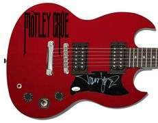 Tommy Lee of Motley Crue Signed Guitar